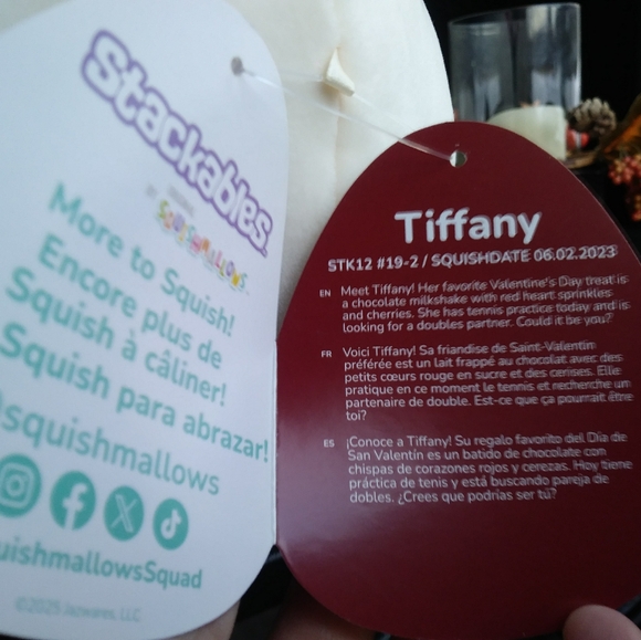 Tiffany Squishmallow The Cat Stackable - Picture 4 of 5